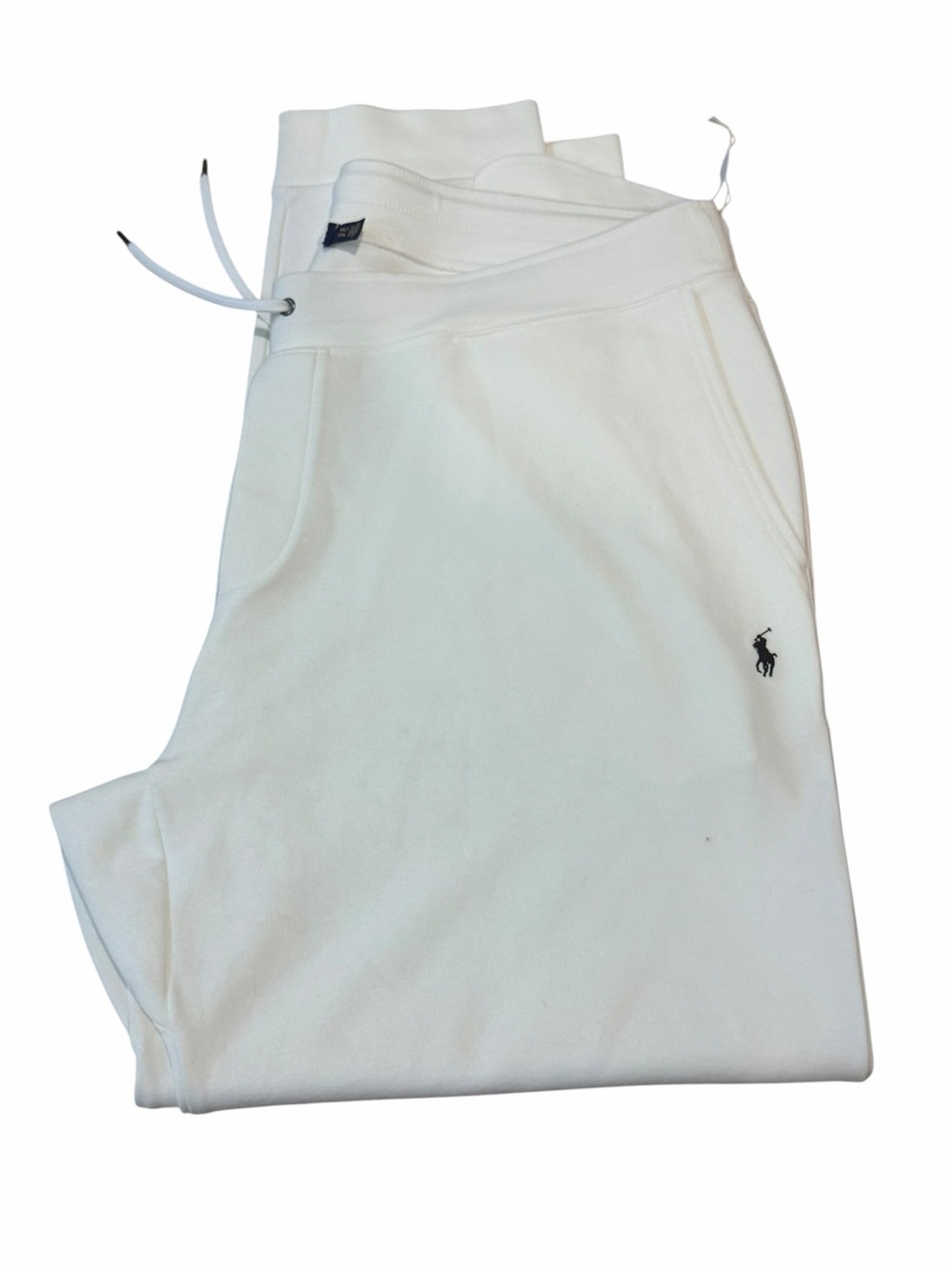 Polo Ralph Lauren Mens Size 3XLT Joggers White Fleece Pony Logo Sweatpants NEW